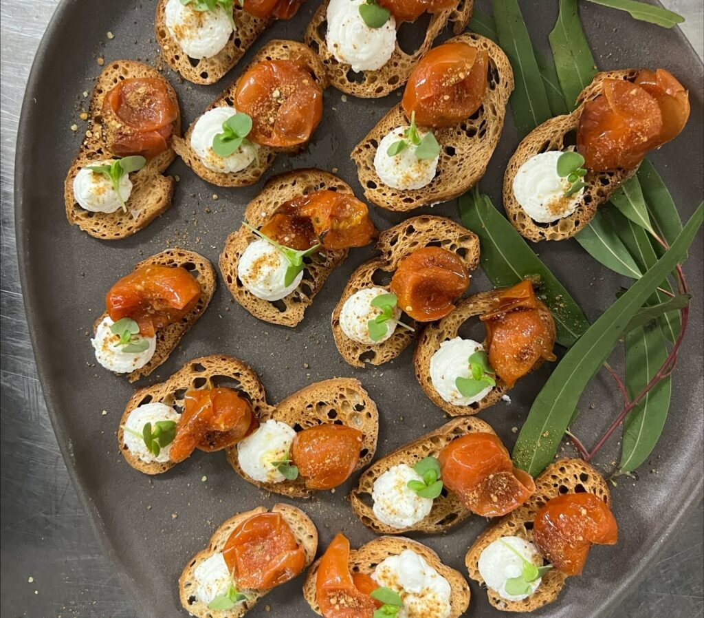 canapes featuring native ingredients